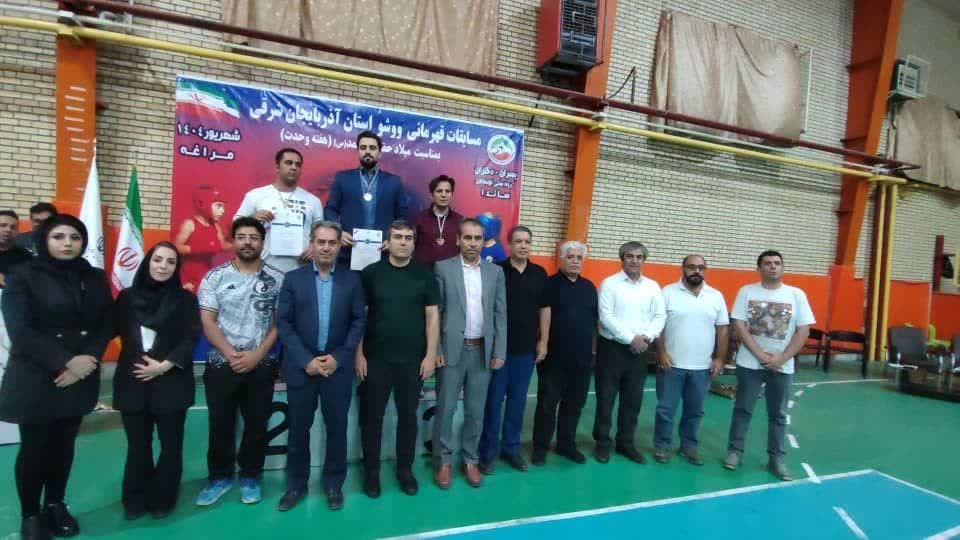 کسب مقام قهرمانی تیمی ووشوکاران تبریزی در مسابقات استانی
