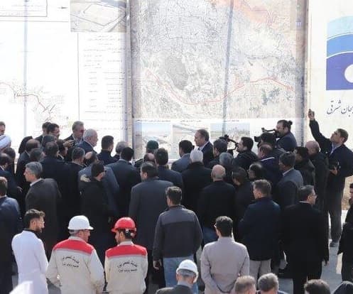 فاز دوم مخزن ۱۰۰ هزار مترمکعبی آب شرب تبریز با حضور وزیر نیرو افتتاح شد