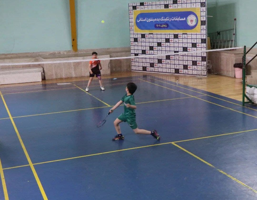 معرفی قهرمانان مسابقات بدمینتون رنکینگ استانی زنجان