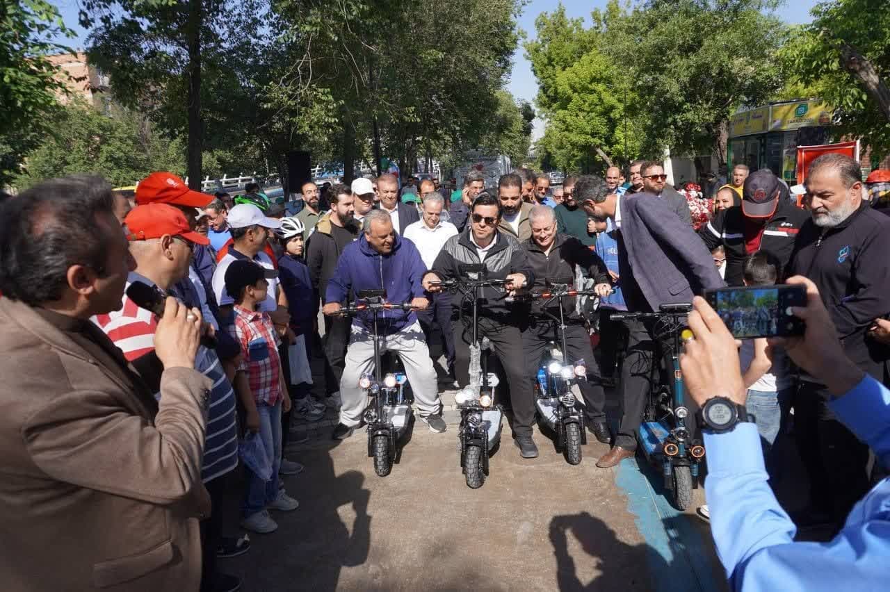 افتتاح دومین ایستگاه اسکوتر برقی در تبریز