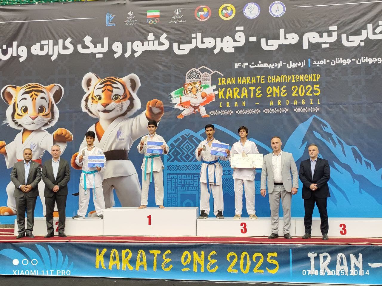 ایلیا نصیری از نمین مدال برنز مسابقات کاراته قهرمانی کشور را تصاحب کرد