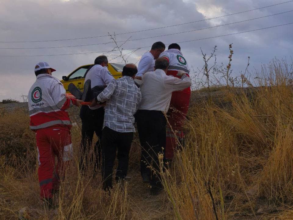 واژگونی پژو ۴۰۵ در محور ارومیه _ مهاباد